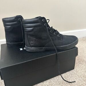Timberland Black Nubuck Chukka High-Top Boots